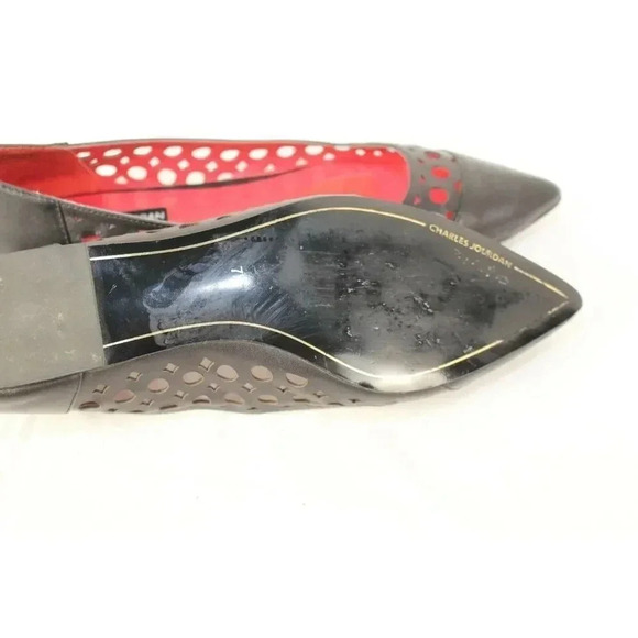 ladies CHARLES JOURDAN flats size 7.5 - Picture 5 of 6